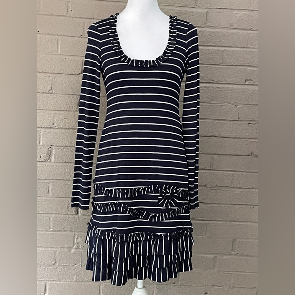 Bailey 44 Navy & White Dress M - Picture 14 of 14
